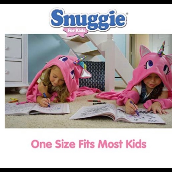 Snuggie Tails Unicorn Soft Hooded, Blanket Robe with Sleeves - Picture 2 of 6